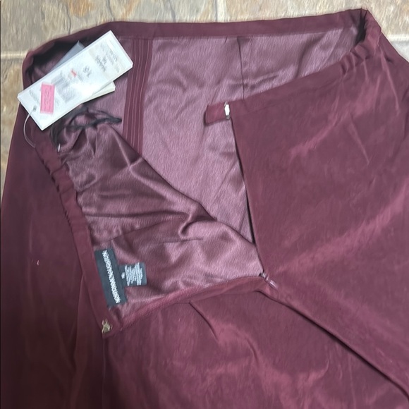 Norton McNaughton Burgundy Pencil Skirt Maxi Work - Picture 6 of 7